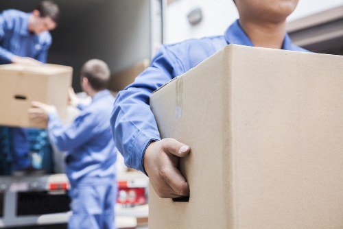 Professional removalists handling household items