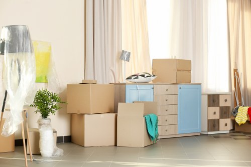 Professional removal team preparing for a move in London