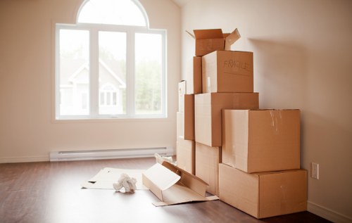 Satisfied customers with their delivery after a move in London