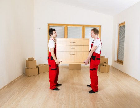 Local removal service team assisting with a move